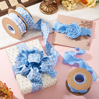 3 рулон 3-х видов складчатой полиэстеровой ленты OCOR-TA0002-99A-1