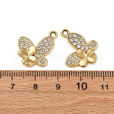 Подвески из сплава и страза&nbsp;LS-PALLOY-S052-02G-B-1