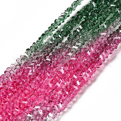 Прозрачные стеклянные бусины GLAA-H023-02J-1