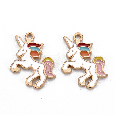 Подвески из эмали и сплава ENAM-N055-024D-NR-1