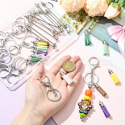 12 шт. 6 цвета искусственная замша подвеска с кисточкой украшения&nbsp;KEYC-YW0001-26-1