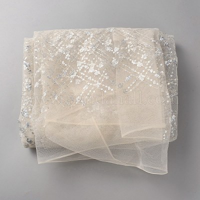 Полиэстеровые ткани с пайетками&nbsp;DIY-WH20048-027A-1