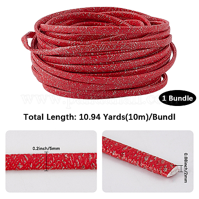 10м складной шнур из блестящей искусственной кожи&nbsp;OCOR-GF0004-11C-1