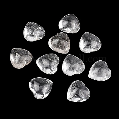 Натуральные кварцевые кристаллы в форме сердца из пальмовых камней&nbsp;G-P609-A02-01-1