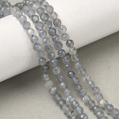 Природные лабрадорита бисер нитей&nbsp;G-B168-A09-4mm-1