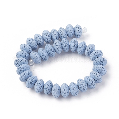 Бусы из натуральной лавы&nbsp;G-F671-01B-07-1