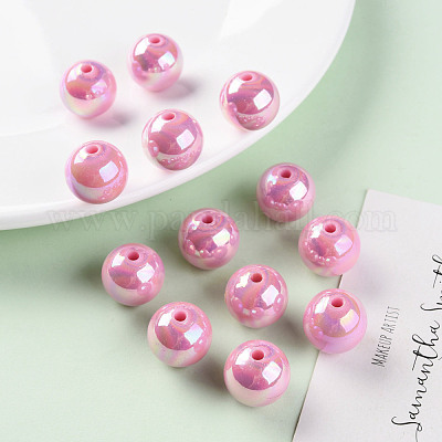 Непрозрачные акриловые бусины MACR-S370-D16mm-A02-1