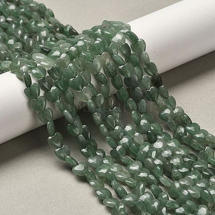 Естественный зеленый авантюрин бисер нитей G-P575-C17-6mm-1