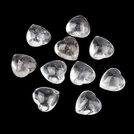 Натуральные кварцевые кристаллы в форме сердца из пальмовых камней&nbsp;G-P609-A02-01-1