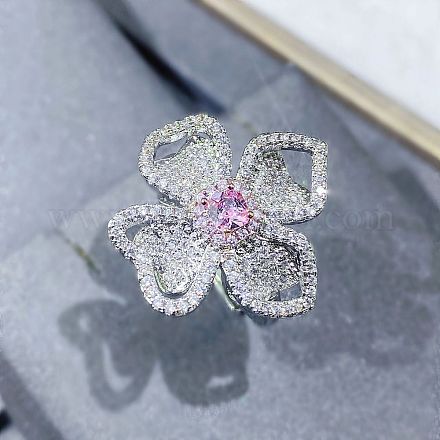 Латунные кольца со стразами для женщин FS-WGC1A7E-02-1