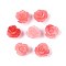 Synthetic Coral Beads, Dyed, Flower, Salmon, 10x10.5x8mm, Hole: 1mm
