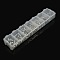 1 Box Mixed Platinum Plated Brass Cord Ends, Nickel Free, 4~8x2~5mm, Hole: 0.8~3mm, 1.2~4mm inner diameter, about 180pcs/box