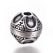 304 Stainless Steel Beads, Round, Antique Silver, 9.5x9mm, Hole: 2mm