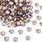 Preciosa&reg Crystal Hotfix Flatback Stones, Czech Crystal, Round(438 11 612 Chaton Rose VIVA 12 &reg), 90310 200 Sun AB, SS16(3.8~4mm)