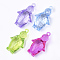 Transparent Acrylic Pendants, Faceted, Penguin, Mixed Color, 48.5x29.5x17mm, Hole: 3mm, about 65pcs/500g