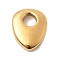 304 Stainless Steel Charms, Teardrop, Lead Free & Cadmium Free & Nickel Free, Golden, 12.5x10x3mm, Hole: 3.5mm