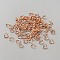 304 Stainless Steel Open Jump Rings, Rose Gold, 6x1mm, Inner Diameter: 4mm