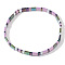 Vintage Ethnic Style Glass Seed Beads Stretch Bracelets for Women, Rectangle, Mixed Color, Inner Diameter: 6-1/4 inch(16cm)~6-1/2 inch(16.5cm)