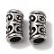304 Stainless Steel Beads,  Column, Antique Silver, 16x8mm, Hole: 5.5mm