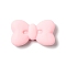 Opaque Resin Cabochons, Bowknot, Pink, 20x33.5x8.5mm