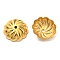 304 Stainless Steel Bead Caps, Multi-Petal, Flower, Real 18K Gold Plated, 9.5x3mm, Hole: 1mm