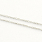 925 Sterling Silver Cable Chains, Soldered, Silver, 2x1.5x0.2mm