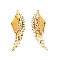 Alloy Pendants, for DIY Necklace Bracelet, Wing, Golden, 70x24x1mm, Hole: 1.5mm, 2pcs/pair