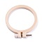 Plastic Cross Stitch Embroidered Frame, Sewing Tools Accessory, Ring, PeachPuff, 103.5x93x10mm, Inner Diameter: 77mm