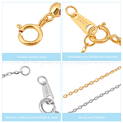 4 шт. 2 цвета 925 удлинителя цепи из стерлингового серебра STER-HY0001-04