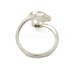 Вращающиеся кольца-манжеты с эмалью инь-ян и хамса с изображением руки от сглаза для женщин&nbsp;RJEW-M016-06P