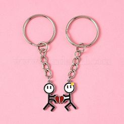 2 шт. брелок из эмалированной нержавеющей стали 304&nbsp;KEYC-FS00034-02