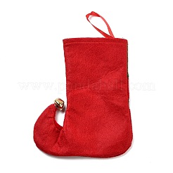 Рождественский чулок из фетра и железной подвески&nbsp;DJEW-K027-01B-01