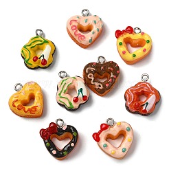 45шт 9 стиля непрозрачные подвески из смолы&nbsp;CRES-CJ0001-78