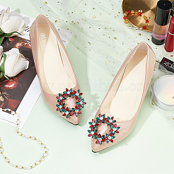 2шт сплав горный хрусталь цветочные украшения для обуви&nbsp;FIND-FG0002-49A