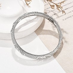 Латунные браслеты с микропаве из кубического циркония для женщин&nbsp;BJEW-D313-02P