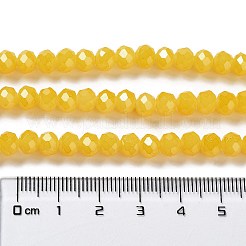 Запекание расписных стеклянных бусин с имитацией нефрита&nbsp;LS-DGLA-A034-J6MM-A30