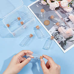 12 шт. стеклянная банка стеклянные бутылки контейнеры для бисера AJEW-PH0004-63