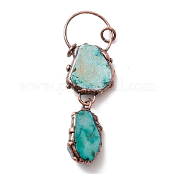 Большие подвески из натурального магнезита&nbsp;G-M383-17R