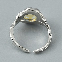 Смоляное полукруглое открытое кольцо-манжета RJEW-TAC0007-02B-P