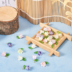 25шт 5 цвета акриловые подвески&nbsp;KY-TA0001-22