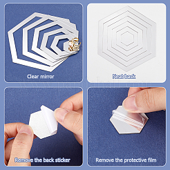 Акриловые наклейки на зеркала&nbsp;FIND-WH20019-45C