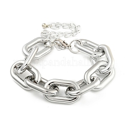 Массивные ccb пластиковые ожерелья-цепочки с цепочкой для женщин&nbsp;NJEW-K261-01A-P-1