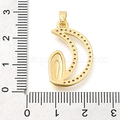 Латунные микро проложить кубического циркония подвески&nbsp;KK-S049-20G-01