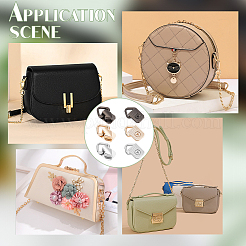 12 шт. 3-х цветные застежки-подвески в виде треугольных колец из сплава&nbsp;FIND-WR0007-49