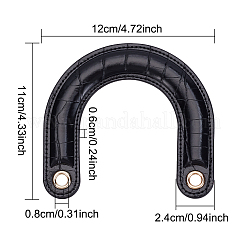 Ручки для дорожной сумки из искусственной кожи&nbsp;FIND-WH0111-206B