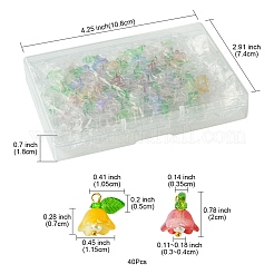 40шт стеклянный и пластиковый кулон&nbsp;PALLOY-FZ00012