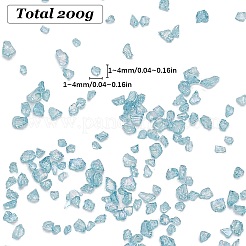 Прозрачная гальваническая поделка из измельченного стекла&nbsp;GLAA-SC0001-98C-01