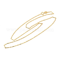 925 стерлингового серебра скручены панели ссылок цепи ожерелья&nbsp;NJEW-H056-01B-G