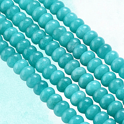 2 нити бусин из натурального белого нефрита&nbsp;G-PA0001-23B