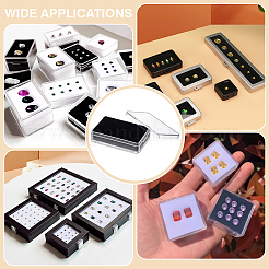 Прямоугольные коробки для хранения драгоценных камней из пластика PS&nbsp;CON-WH0095-140B-02